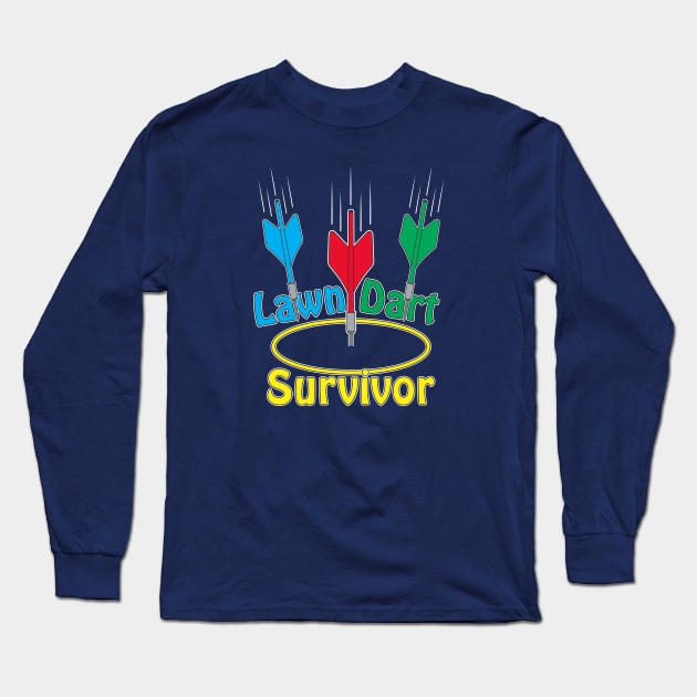 Lawn Dart Survivor Long Sleeve T-Shirt by SaKaNa